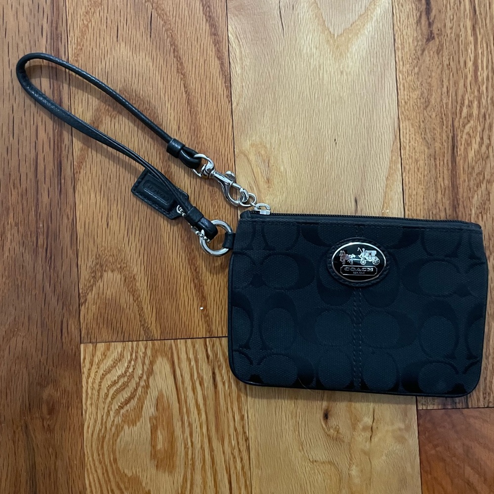 Black Coach Wristlet